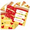 Big Dot of Happiness Pizza Party Time - Cards for Kids - Happy Valentine's Day Pull Tabs - Set of 12